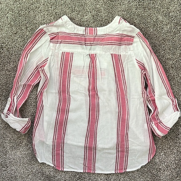 Loft Linen Stripe Flowy Top - Picture 3 of 3